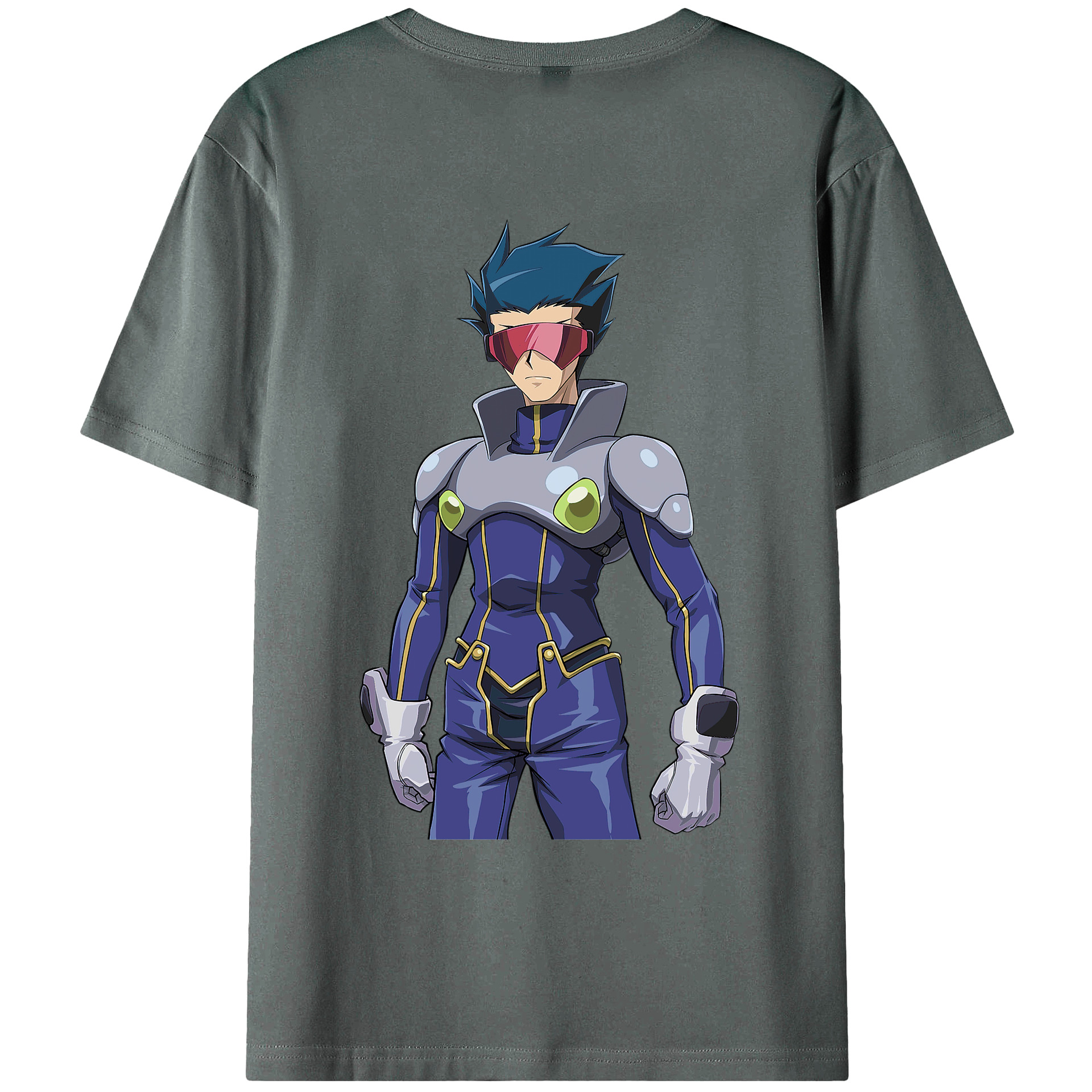 （画像用） 遊☆戯☆王 Yu-Gi-Oh! 綿100％ メンズ半袖Tシャツ（バックプリント） 通気性